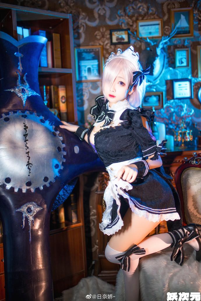 【COS正片】FGO玛修女仆cos,可爱的马修为您服务 cn日奈娇-妖次元