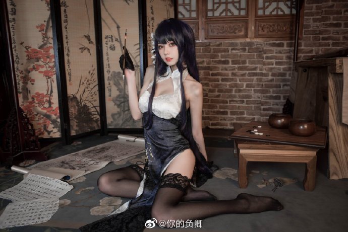 【COS正片】碧蓝航线吾妻旗袍cos细语春霞 cn你的负卿 - 第4张 - 机器猫次元