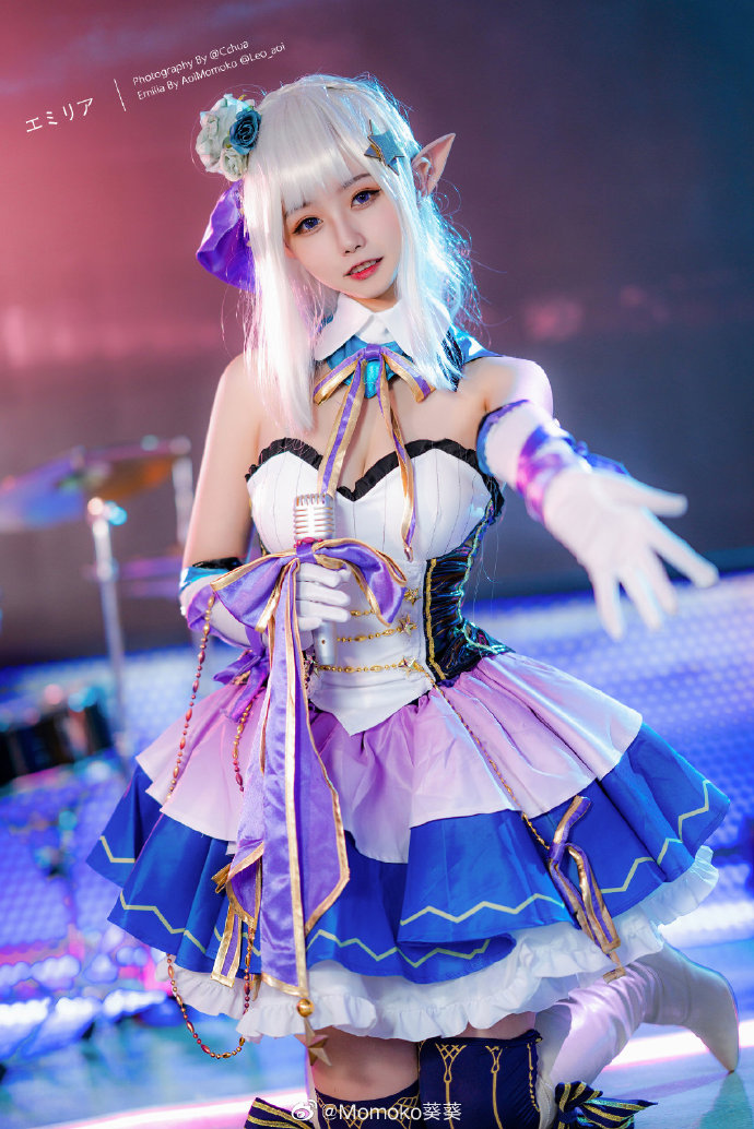 【COS正片】从零开始艾米莉亚偶像歌手cos Momoko葵葵 - 第7张 - 机器猫次元
