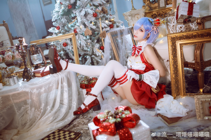 【COS正片】蕾姆圣诞ver 美丽温柔的圣诞礼服 cn流一 - 第6张 - 机器猫次元