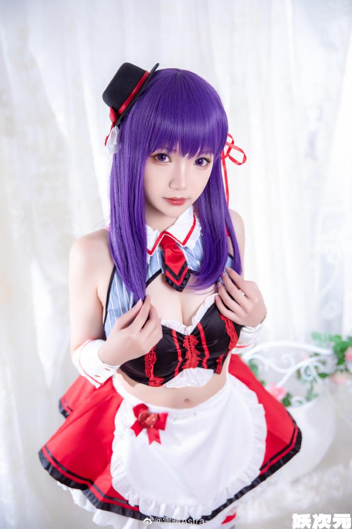 【COS正片】FGO间桐樱女仆同人cos cn雪晴Astra-妖次元