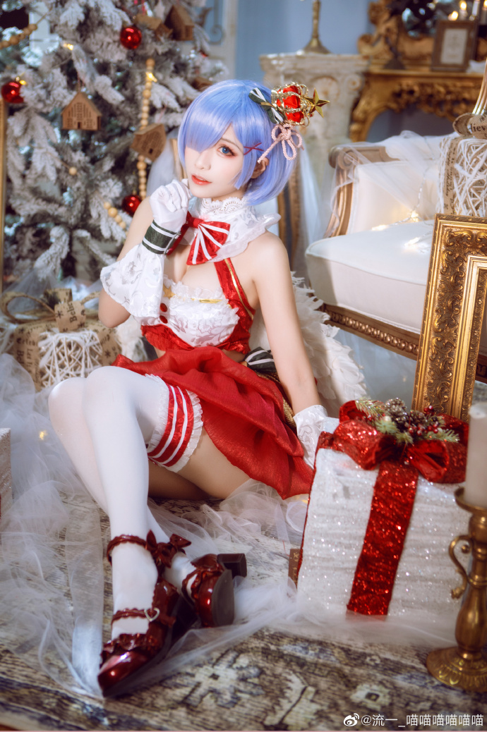 【COS正片】蕾姆圣诞ver 美丽温柔的圣诞礼服 cn流一 - 第8张 - 机器猫次元
