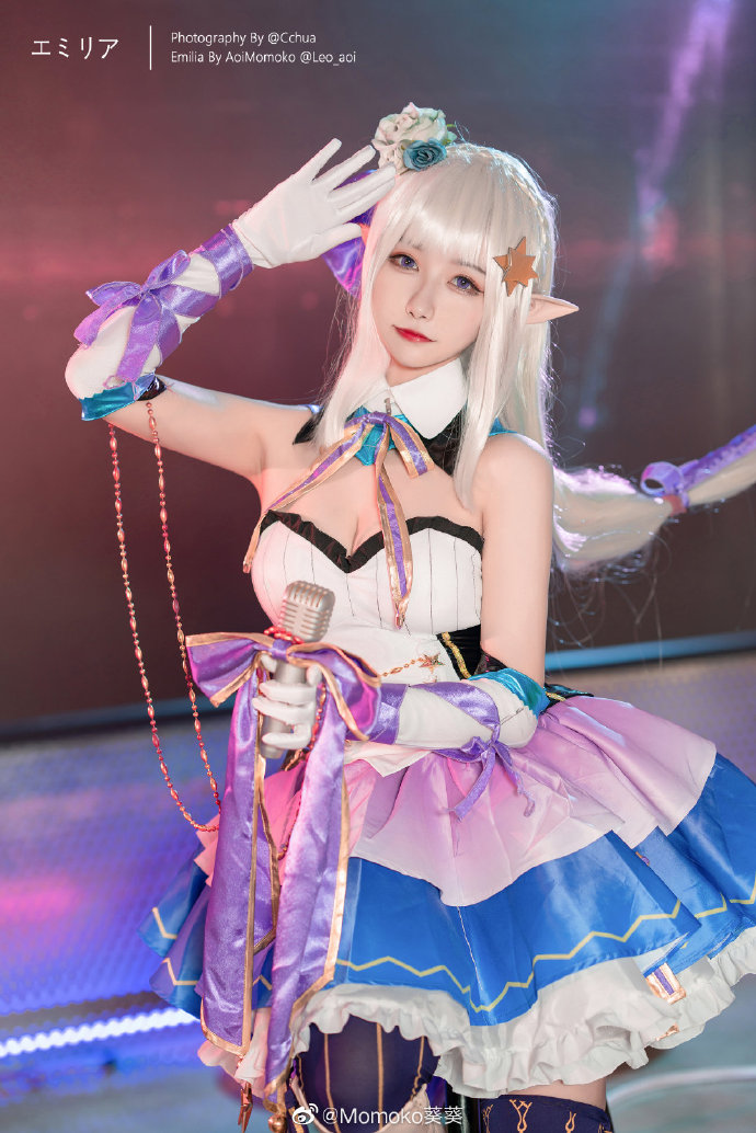 【COS正片】从零开始艾米莉亚偶像歌手cos Momoko葵葵 - 第6张 - 机器猫次元