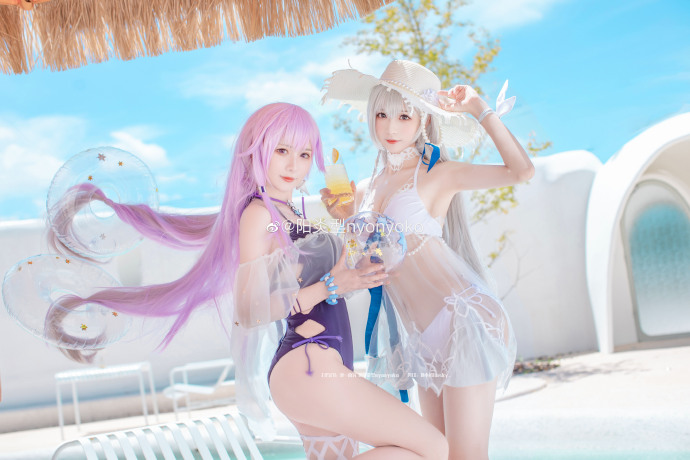 【COS正片】永远的7日之都 璐璐夏日泳装cos 盛夏夜不眠 cn菠萝 - 第7张 - 机器猫次元