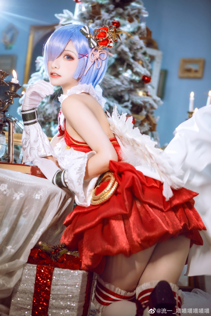 【COS正片】蕾姆圣诞ver 美丽温柔的圣诞礼服 cn流一 - 第5张 - 机器猫次元