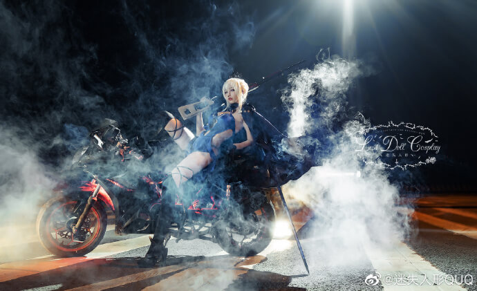 【COS正片】FGO阿尔托莉雅 Alter Rider 黑呆枪cos cn迷失人形QUQ - 第4张 - 机器猫次元