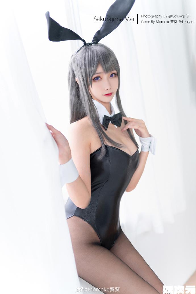 【COS正片】青春猪头少年不会梦到兔女郎学姐 樱岛麻衣cos Momoko葵葵-妖次元