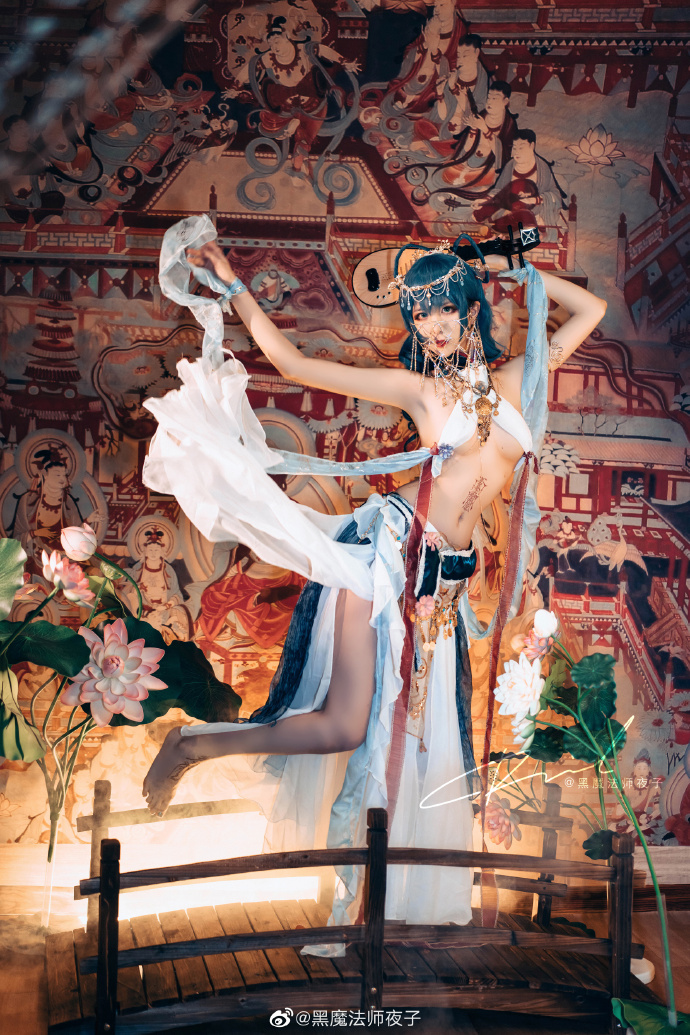 【COS正片】东方project霍青娥cos 敦煌飞天 青娥娘娘 cn黑魔法师夜子 - 第3张 - 机器猫次元 【COS正片】东方project霍青娥cos 敦煌飞天 青娥娘娘 cn黑魔法师夜子 - 第3张 - 机器猫次元