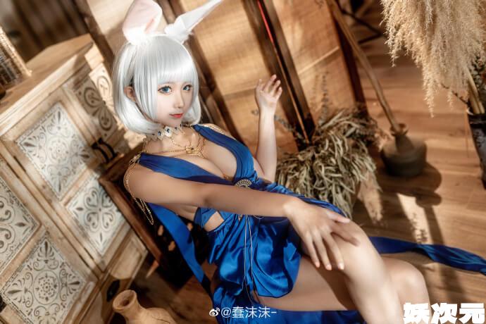 【COS正片】碧蓝航线 加贺礼服cos白羽风华 cn蠢沫沫--妖次元