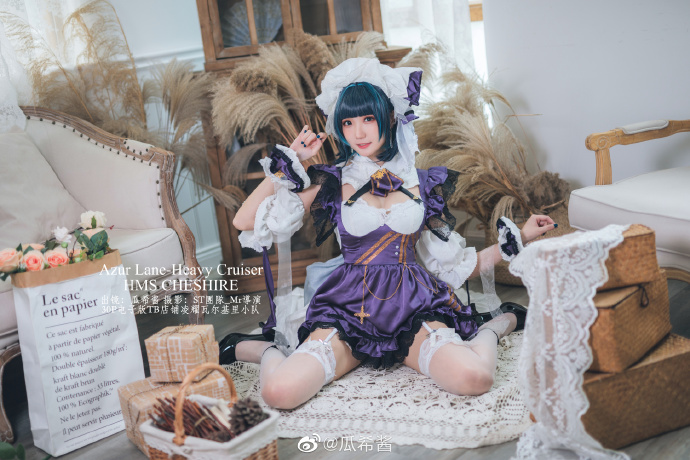 【COS正片】碧蓝航线柴郡cos 甜美的猫女仆 cn瓜希酱 - 第12张 - 机器猫次元