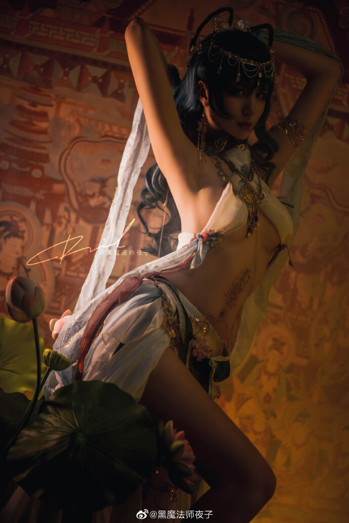 【COS正片】东方project霍青娥cos 敦煌飞天 青娥娘娘 cn黑魔法师夜子 - 第4张 - 机器猫次元 【COS正片】东方project霍青娥cos 敦煌飞天 青娥娘娘 cn黑魔法师夜子 - 第4张 - 机器猫次元