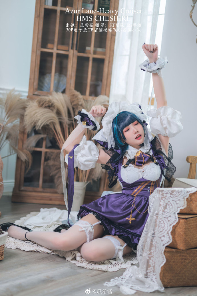 【COS正片】碧蓝航线柴郡cos 甜美的猫女仆 cn瓜希酱 - 第11张 - 机器猫次元