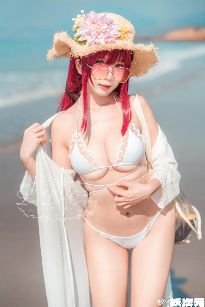 【COS正片】碧蓝航线絮库夫泳装cos cn迷失人形QUQ-妖次元