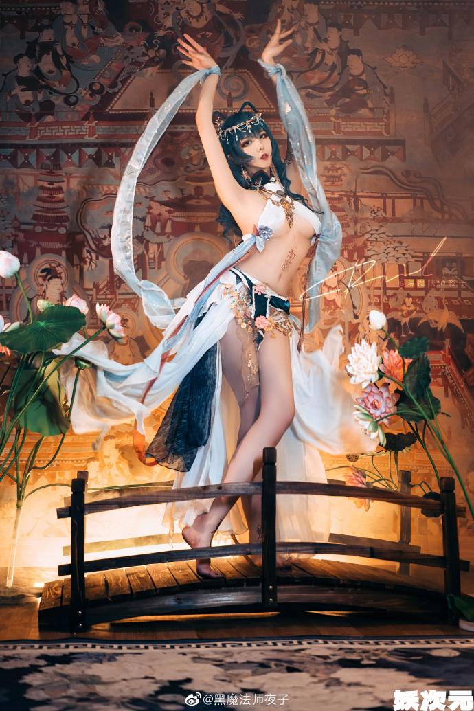 【COS正片】东方project霍青娥cos 敦煌飞天 青娥娘娘 cn黑魔法师夜子 - 第1张 - 机器猫次元 【COS正片】东方project霍青娥cos 敦煌飞天 青娥娘娘 cn黑魔法师夜子 - 第1张 - 机器猫次元