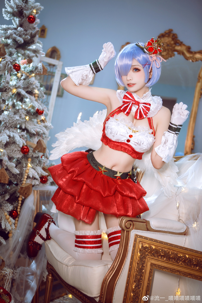 【COS正片】蕾姆圣诞ver 美丽温柔的圣诞礼服 cn流一 - 第7张 - 机器猫次元