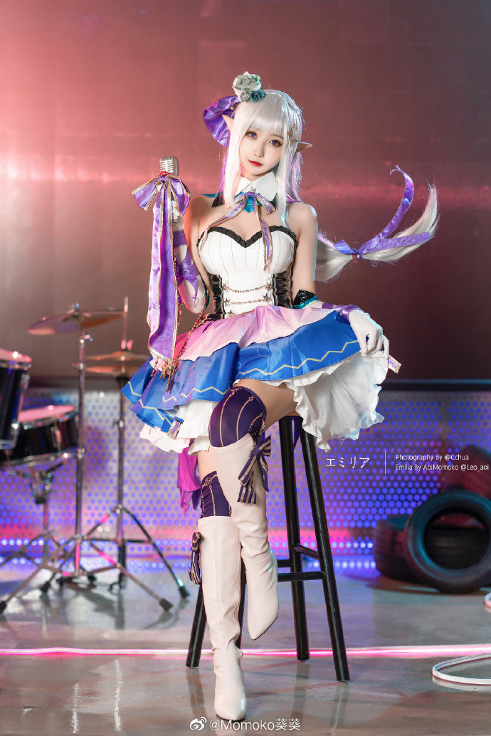 【COS正片】从零开始艾米莉亚偶像歌手cos Momoko葵葵 - 第8张 - 机器猫次元